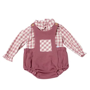 conjunto color rosa palo, bebé, marca babiné