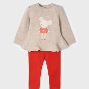 conjunto de camisetay leggins de terciopelo