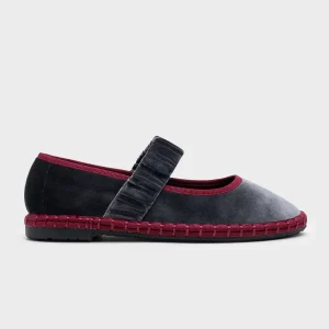 MERCEDITAS VELVET MULTI GREY-WINE