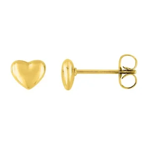 Pendientes corazón 6 mm.