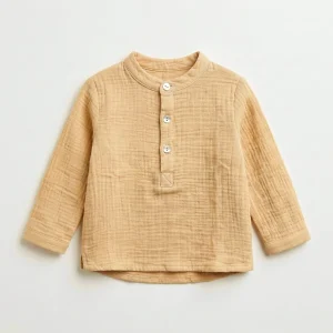 Polera bambula vainilla