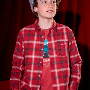 Camisa cuadros rojo baya