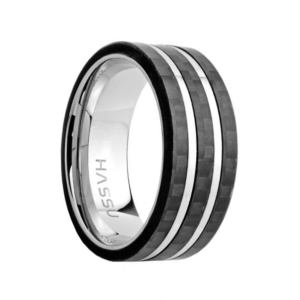 Alianza 8 mm. de ancho fibra de carbono