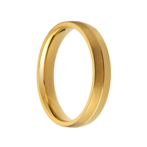 Alianza 4 mm. de ancho con línea tallada