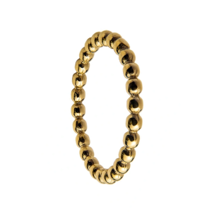 Anillo bolas dorado