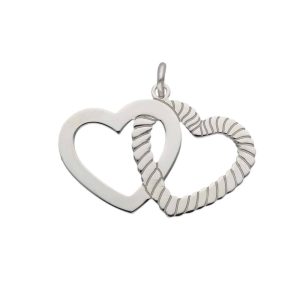 Colgante corazones unidos