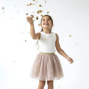 Falda Tutú Champagne Niña (Interior Algodón)