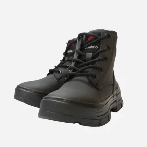 Zapato alto tipo bota negro con cordones