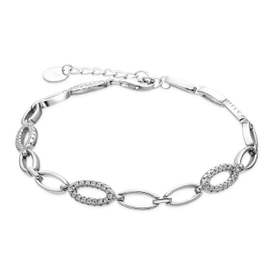 Pulsera eslabones con circonitas