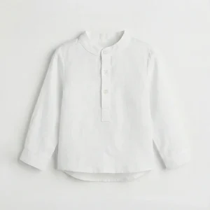 Camisa polera oxford blanco