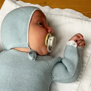 Capota algodón azul/blanco