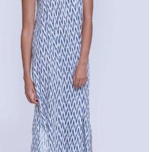VESTIDO ZIGZAG AZUL