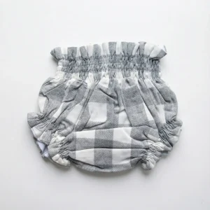 Cubrepañal cuadros grises 0-3m