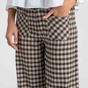 PANTALÓN VICHY TEEN MARRÓN