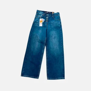 Jeans denim ancho 4 botones
