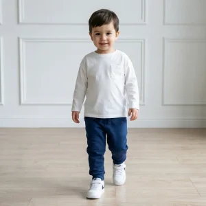 Jogger Buzo Niña Niño Cobalto (French Terry)