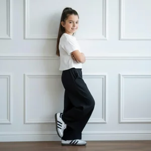 Palazo Pantalón Flare Niña - Negro