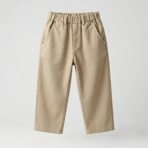Pantalón globo denim beige