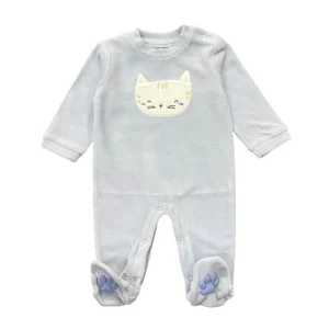 Pelele color malva cara gatito