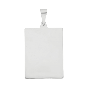 Colgante chapa rectangular