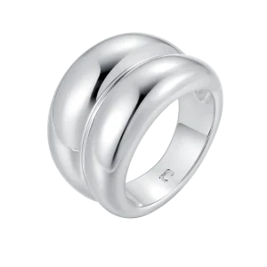 Anillo Doble Relieve Fino