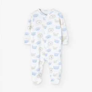 Pelele interlock beige bebe