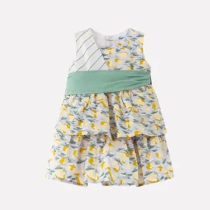 vestido estampado, espalda descubierta